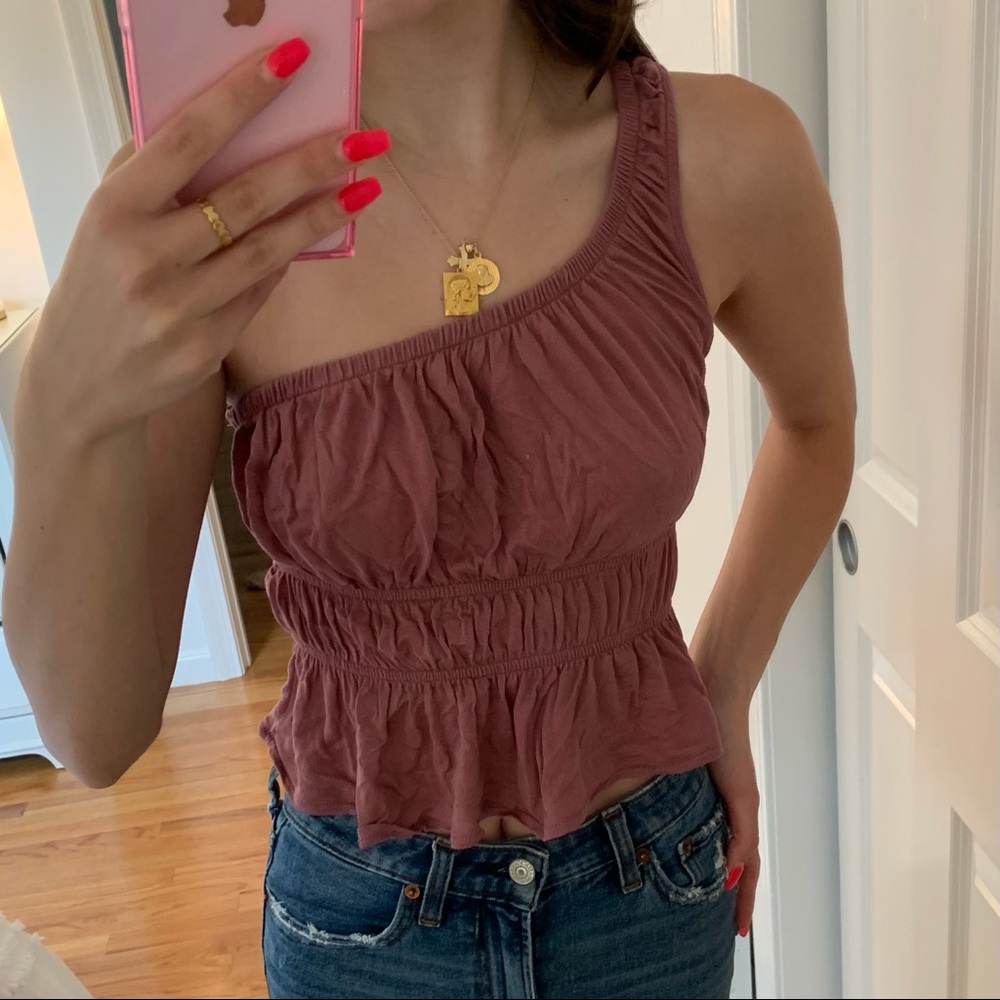 One shoulder tank